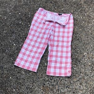 Burberry nova check cropped golf pants